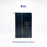Biblia negra repujada mediana