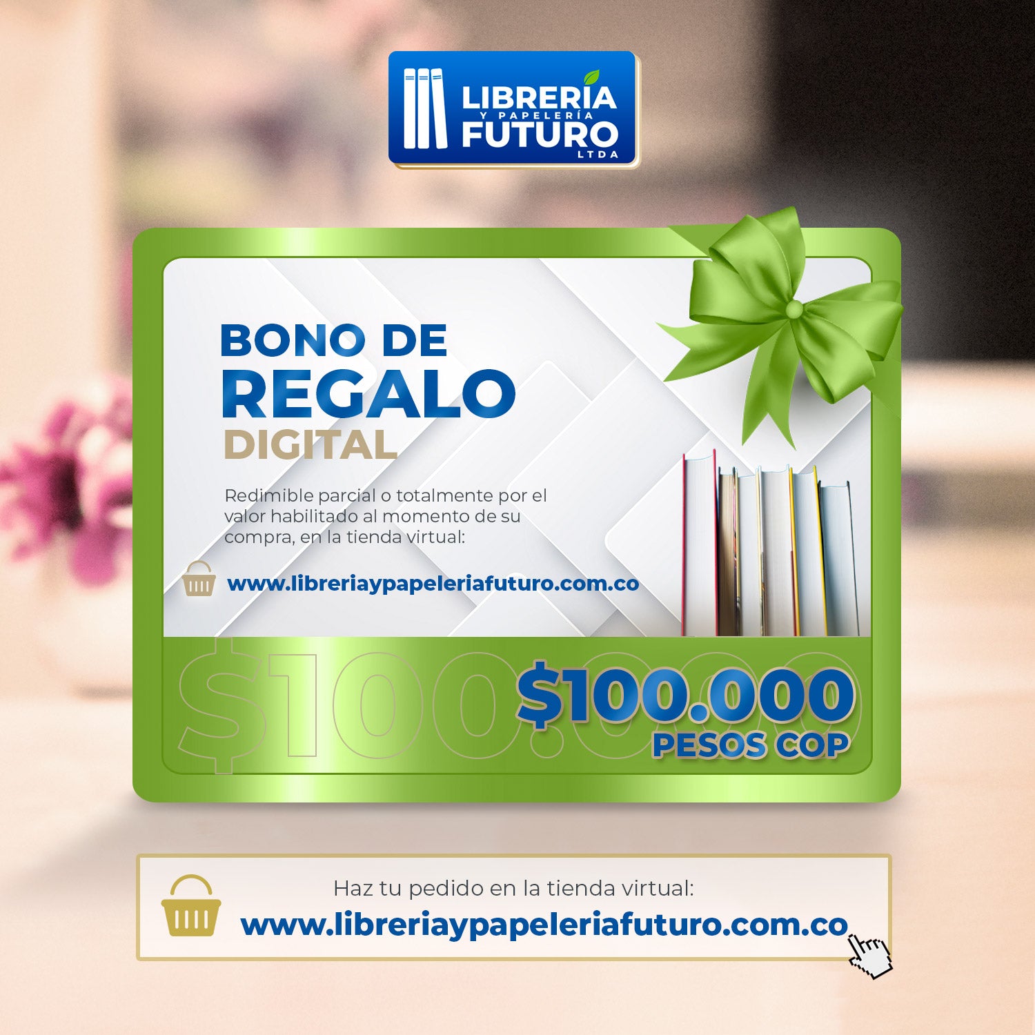 Bono de regalo digital - Librería y Papelería Futuro